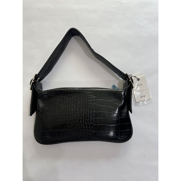 Peta & Jain Cambridge Bag in Black Croc - Picture 6 of 7